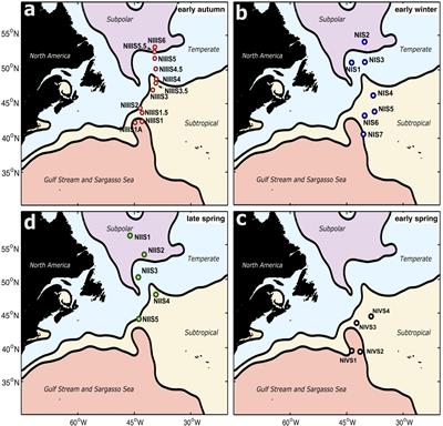 Seasonality of the Microbial Community Composition in the North Atlantic